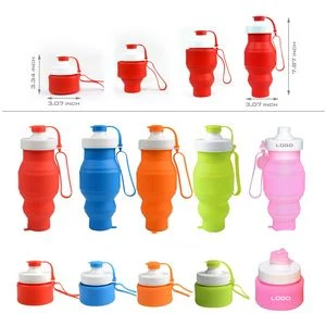 Collapsible Silicone Bottle With Flip Beak 1