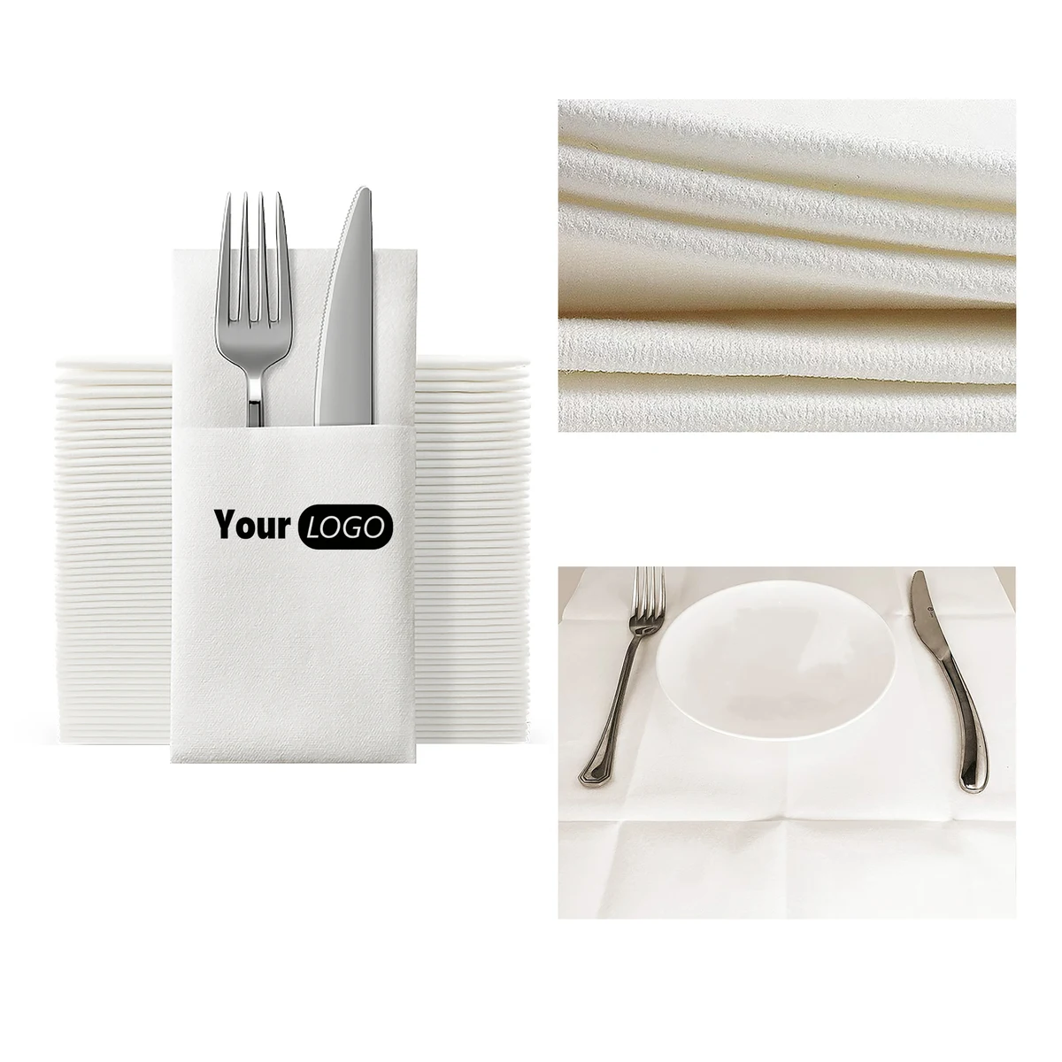 Flatware Pocket Napkins MOQ 1000 1