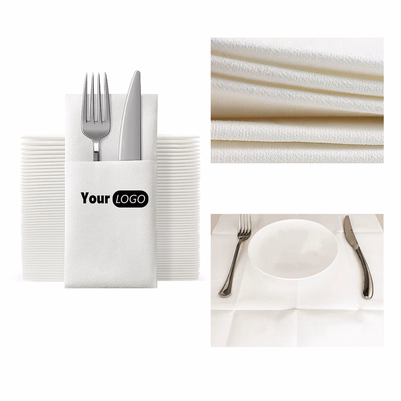 Flatware Pocket Napkins MOQ 1000
