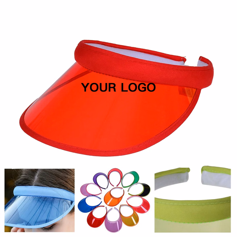 Clear PVC Visor With Adjustable Fit