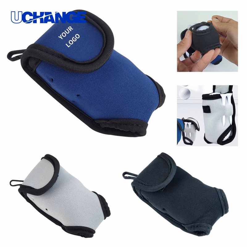 Seven Piece Golf Tee and Ball Pouch Set Soft Fabric