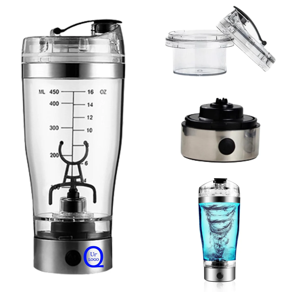 450Ml/15.2 Oz. Electric Protein Shaker Bottle 1