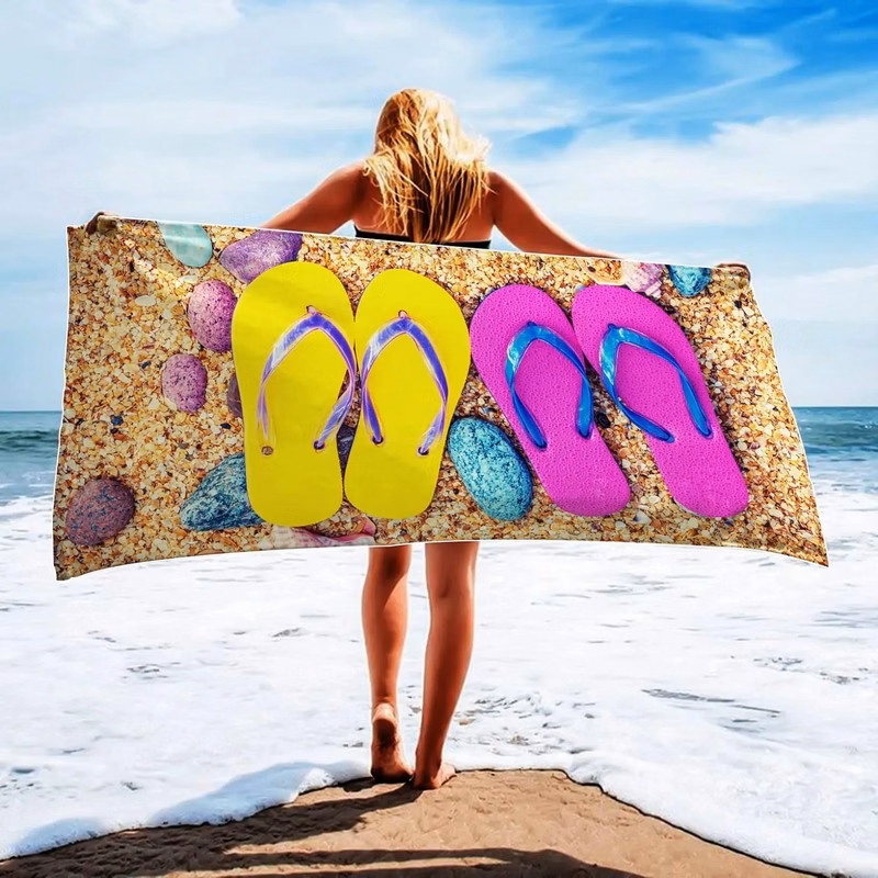 Full Color 30" X 60" Micro fiber Beach Towel