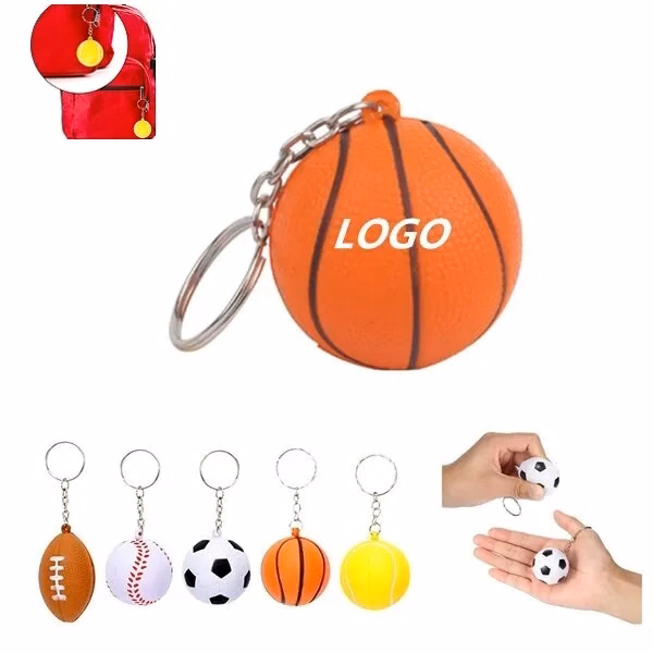 Soccer Keychains Stress Ball