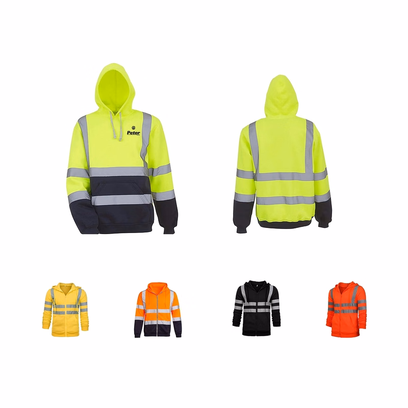 Men'S Reflective Hooded Sweatshirt