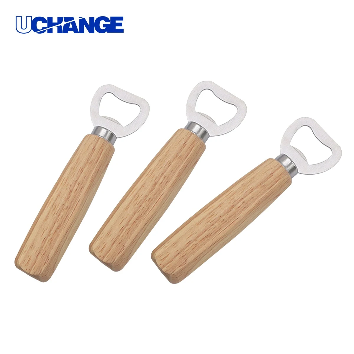 Wooden Grip Stainless Steel Bottle Opener Tool 1