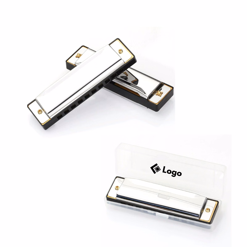 10 Holes Harmonica With Case