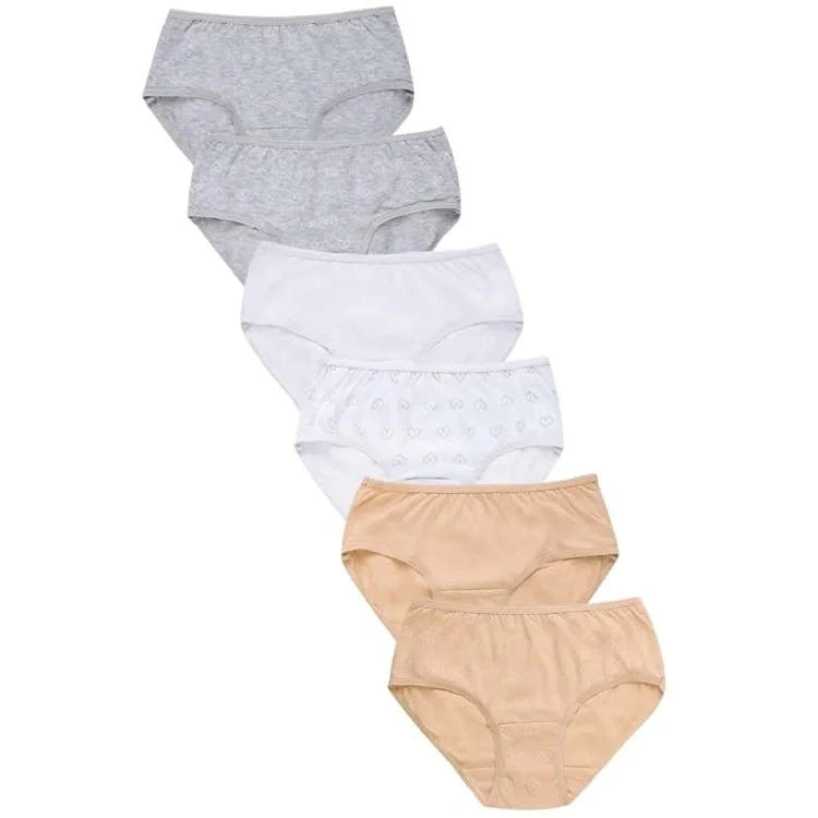 Girls' Cotton Bikini Panties Small -Assorted Colors 1