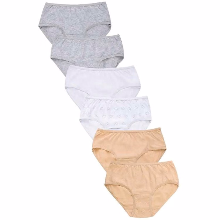 Girls' Cotton Bikini Panties Small -Assorted Colors