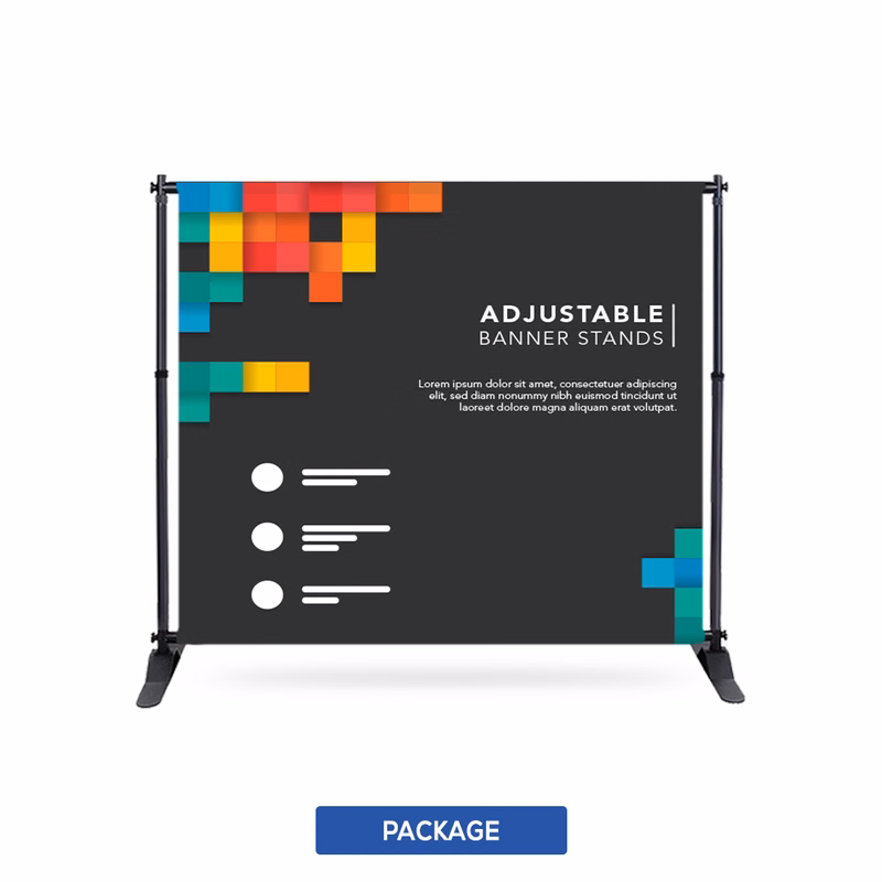 Adjustable Banner-Vinyl w/Premium Stand, Double Sided-10'x8'
