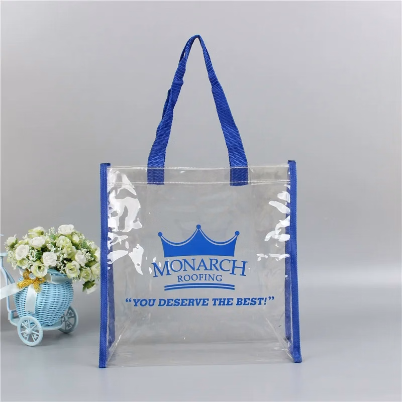 PVC Vinyl Clear Shopping Tote Stadium Bags
