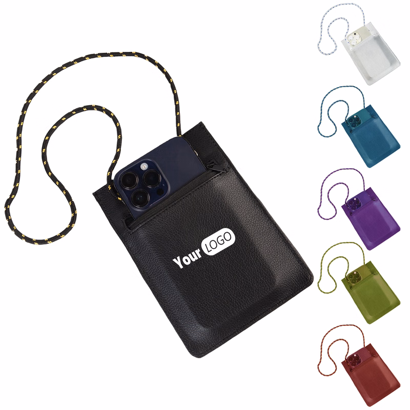 Polyester Stylish Crossbody Phone Pouch