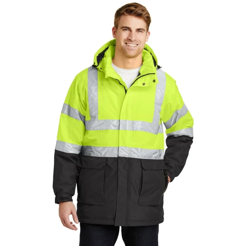 Port Authority ANSI 107 Class 3 Safety Heavyweight Parka. 1