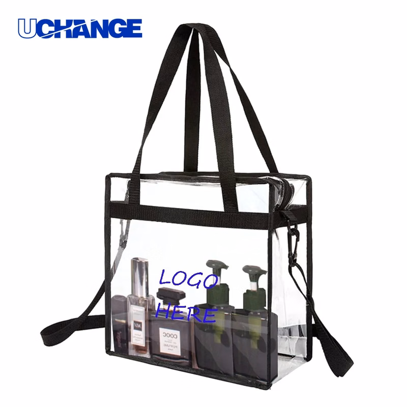 PVC Clear Tote Bag with Removable Strap Event-Friendly Carry