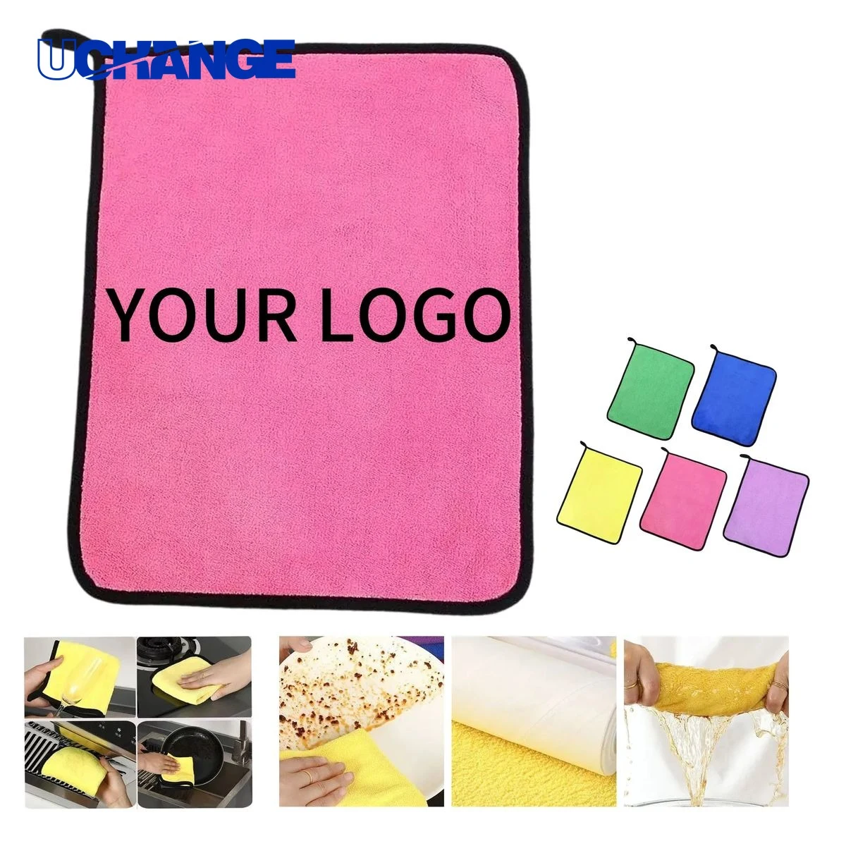 Reinforced Edge Microfiber Car Cloth Wipe for Auto Care 1