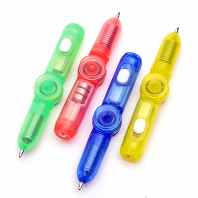 LED Fingertip Gyro Ball Pen