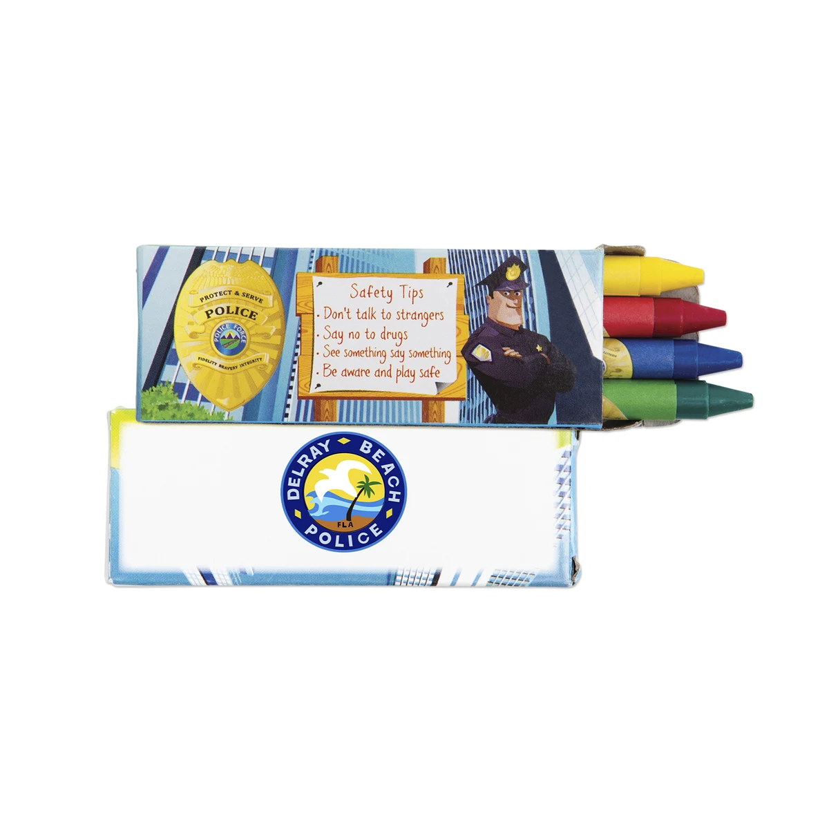 4 Pack Police Safety Crayons 1
