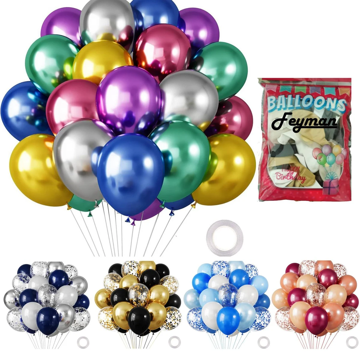 Glitter Balloon Set for Birthday Party Ceremony Decoration 1