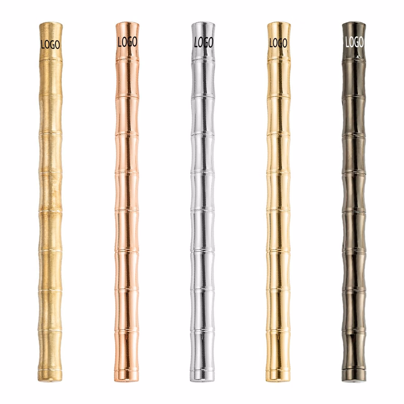 Bamboo Joint Design Metal Signature Pen