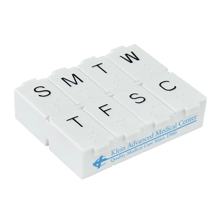 7 Day Pillbox w/Metal Pill Splitter 1