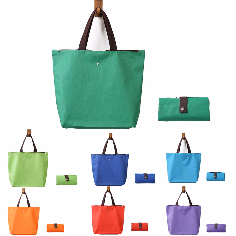 Foldable Large Zipper Tote Bag