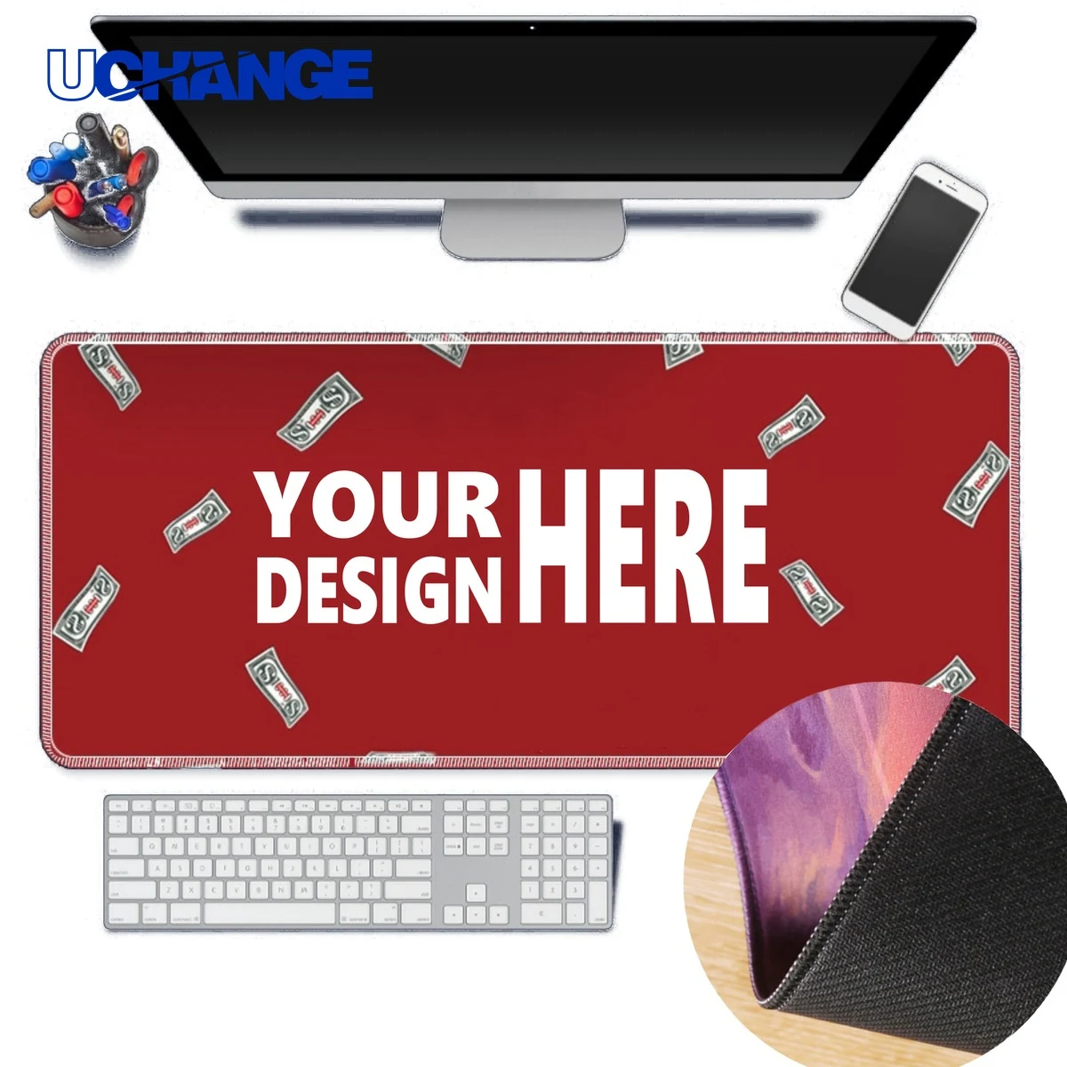 Large Non-Slip Rubber Mouse Pad 1