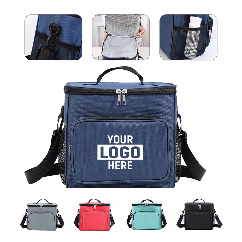 Handheld and Shoulder Insulated Cooler Bag