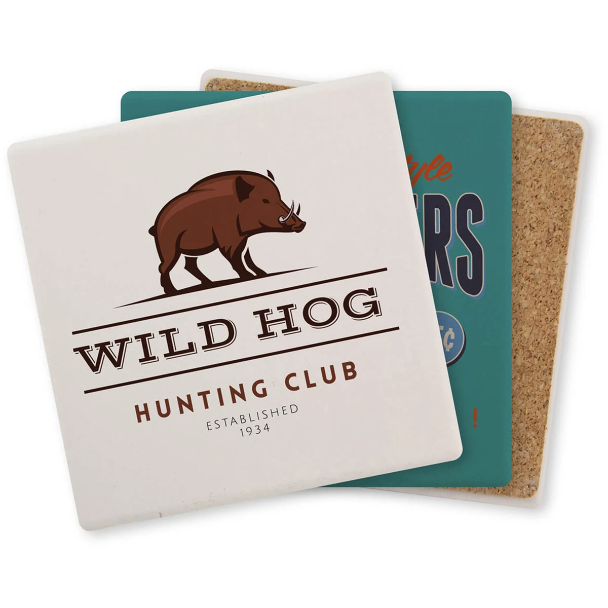 Square Ceramic Coaster: Single 1