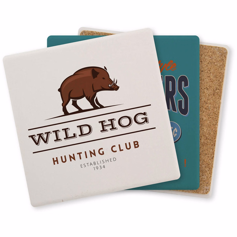 Square Ceramic Coaster: Single