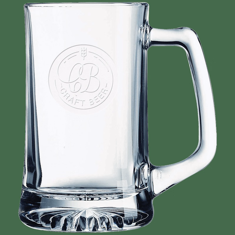 Polar Camel 14 oz Clear Beer Mug with Handle