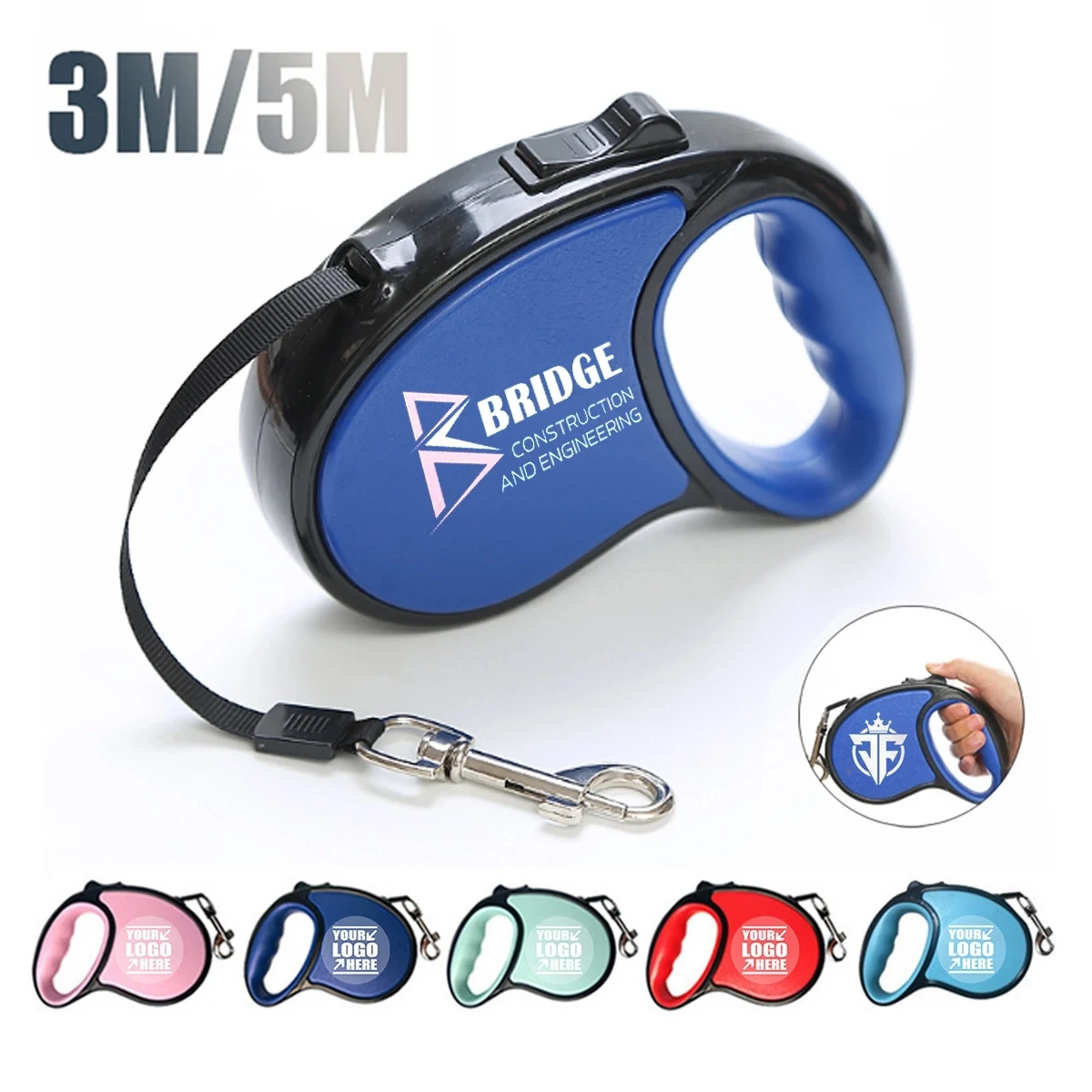 3M 5M Portable Automatic Retractable Retractor Dog Leash 1