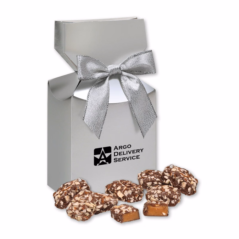 English Butter Toffee in Silver Premium Delights Gift Box