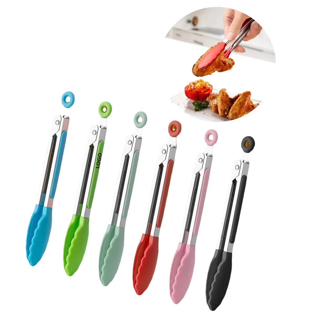 Silicone Kitchen Tongs MOQ20 1
