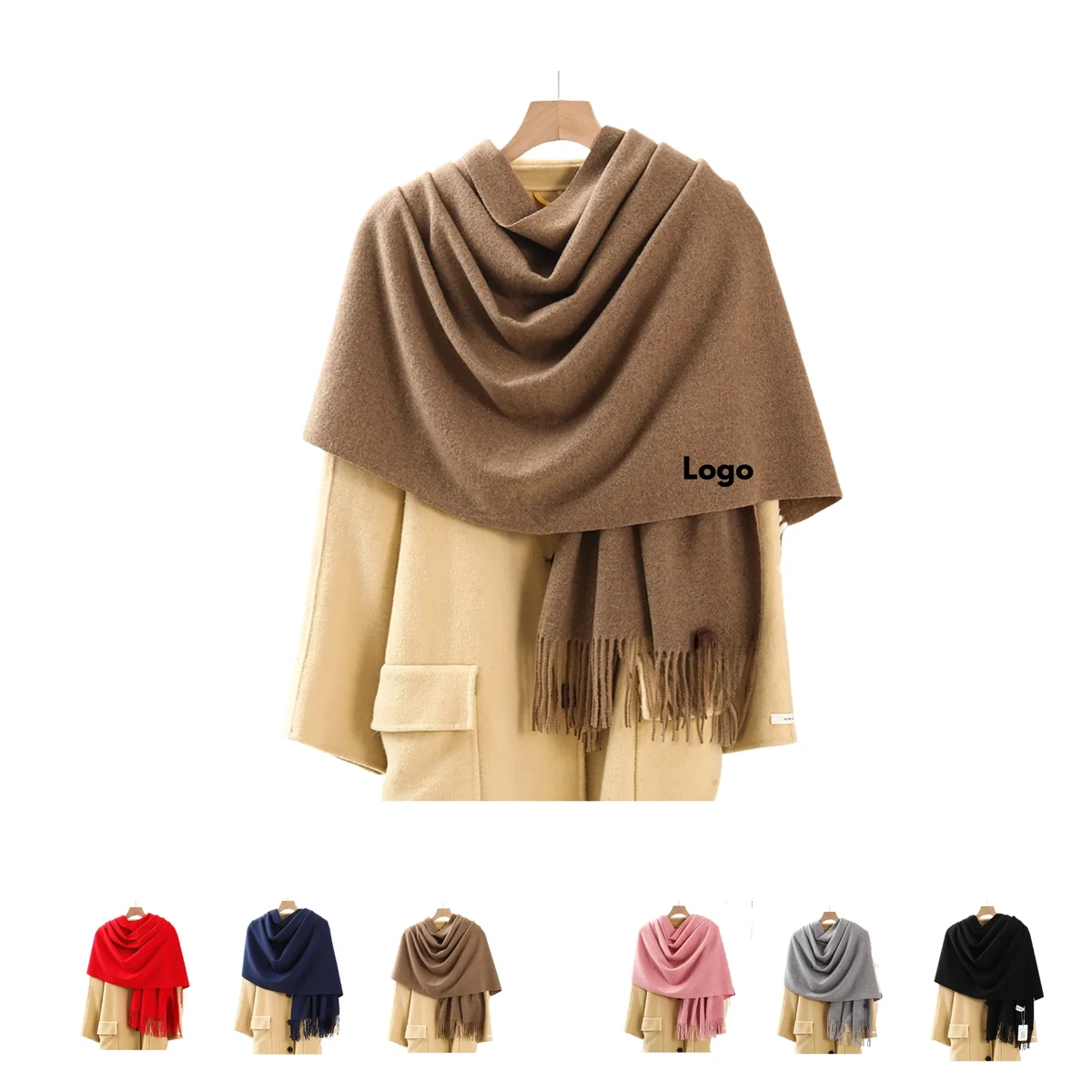 MOQ 50 Pieces Wool Fleece Scarf 1