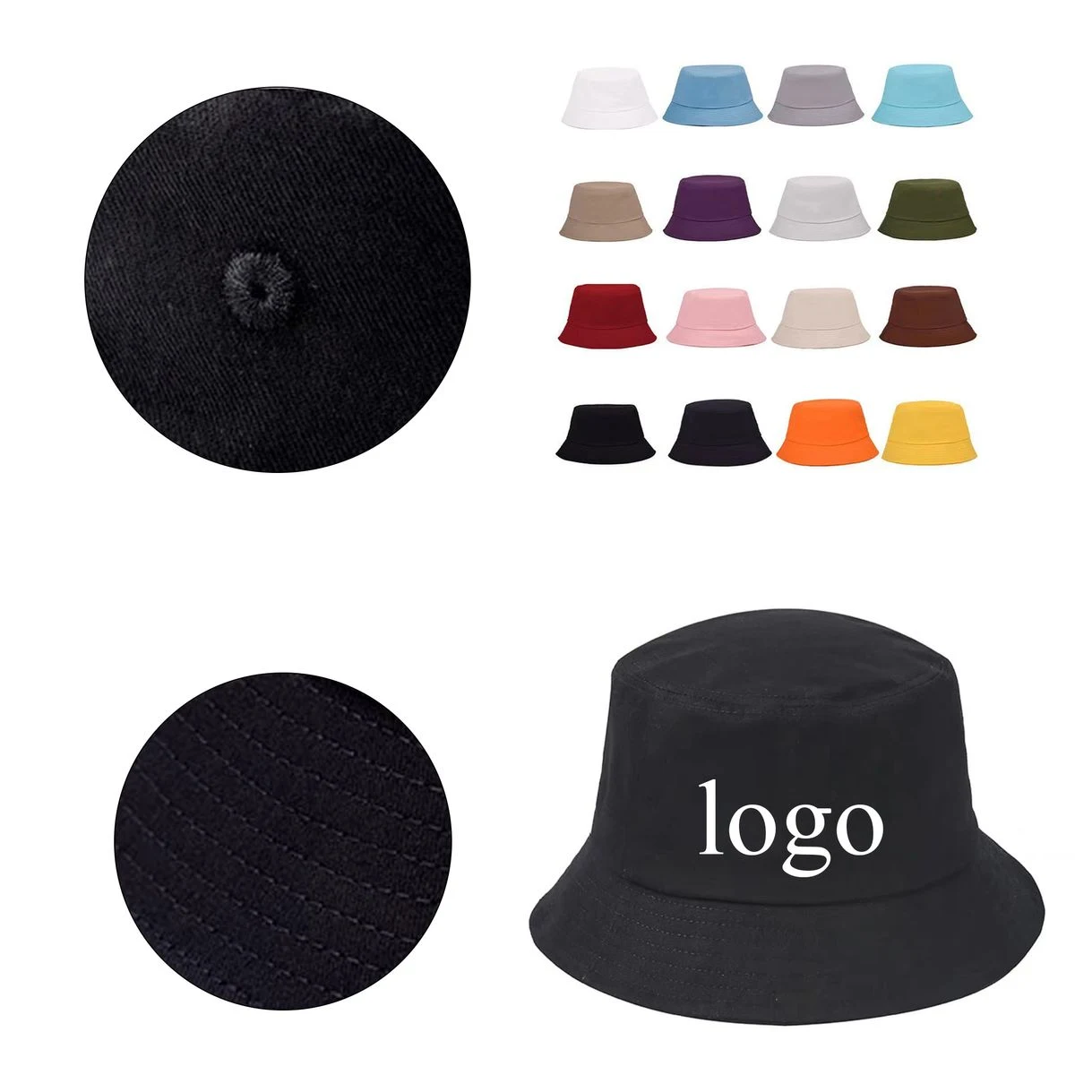 Adult Wide Brim Casual Bucket Hat 1