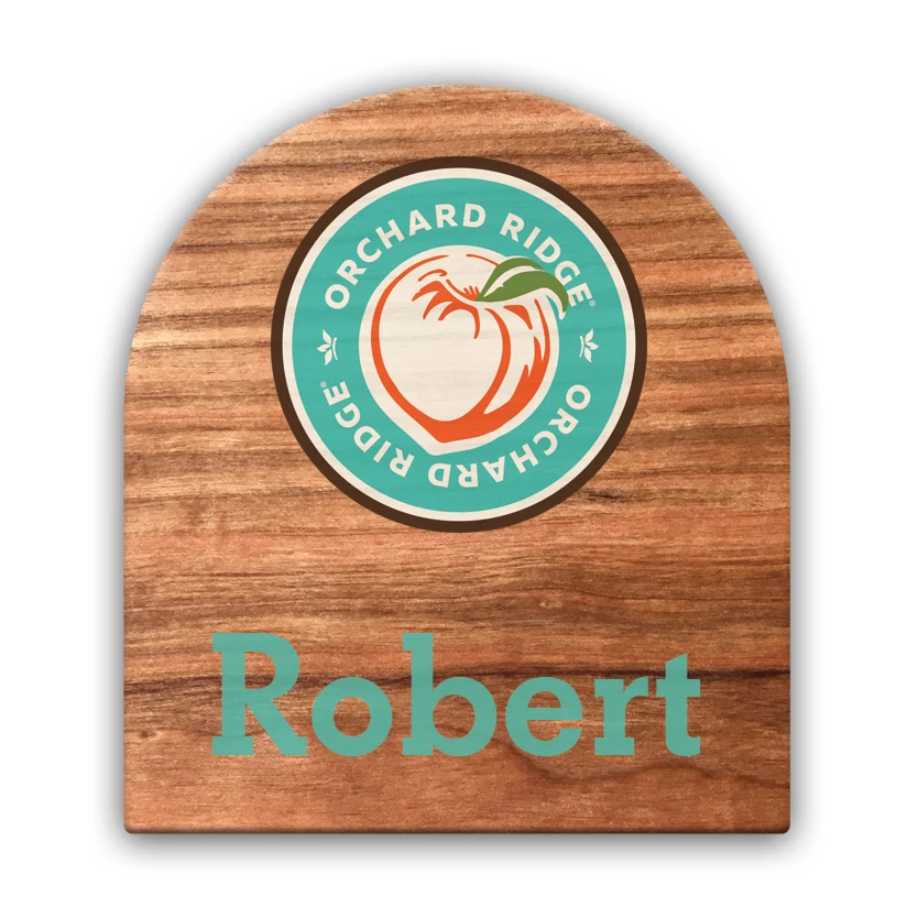Wood Sublimated Badges 1