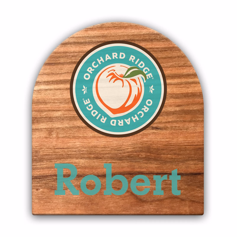 Wood Sublimated Badges