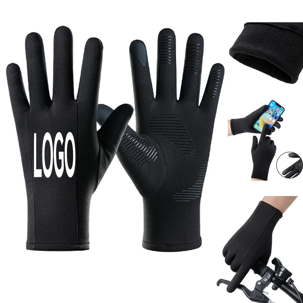 Outdoor Velvet Lined Warm Gloves 1