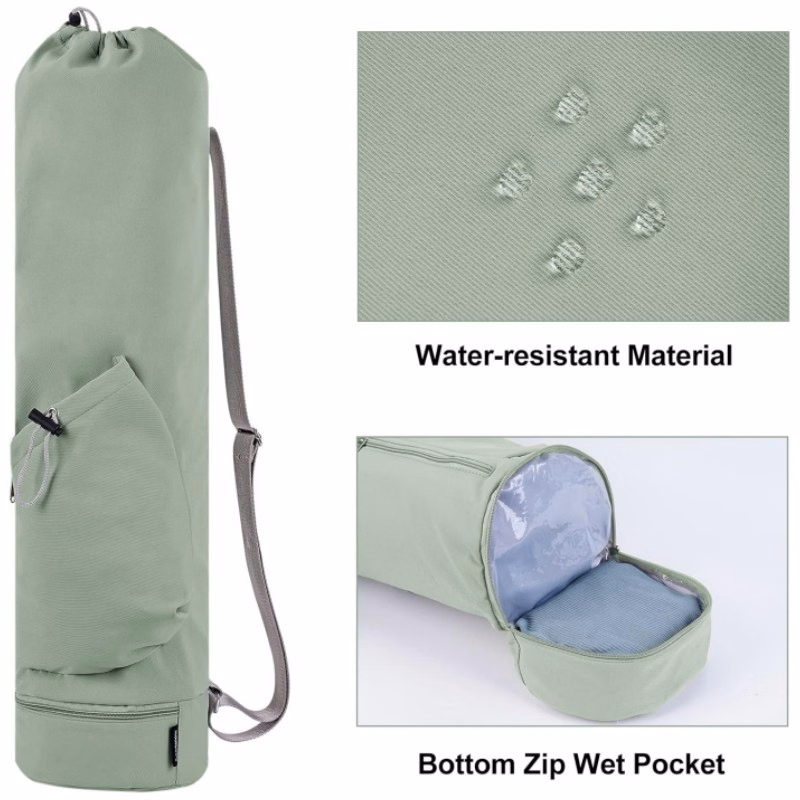 Yoga Mat Bag with Water Bottle Pocket