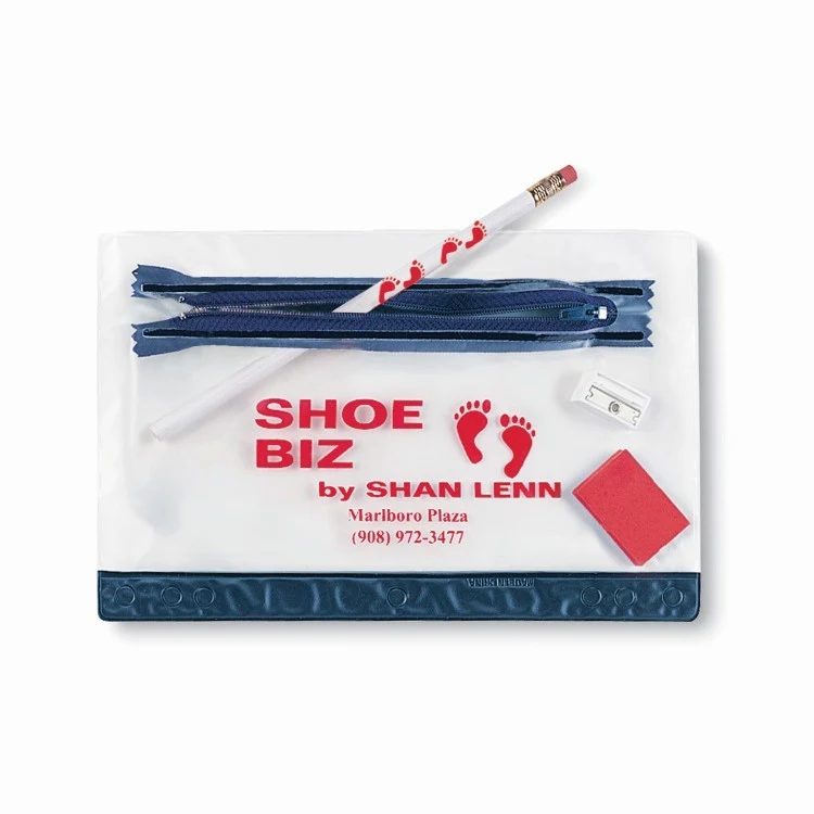 School Kit w/Pencil,Eraser & Sharpener in Vinyl Pouch 1