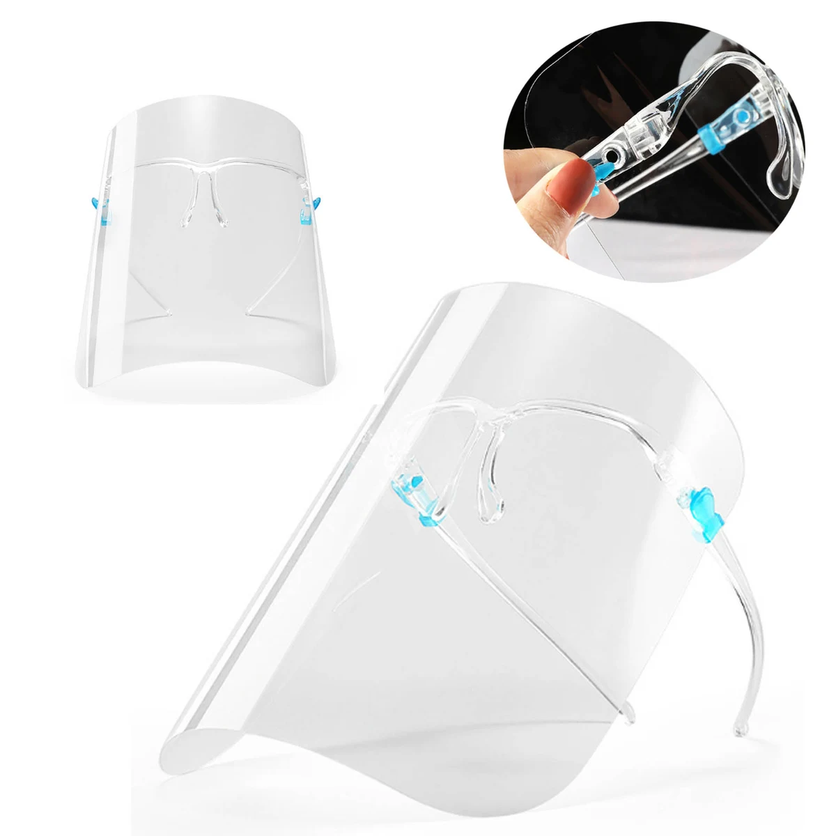 Anti-fog Face Shield With Glasses Frame 1