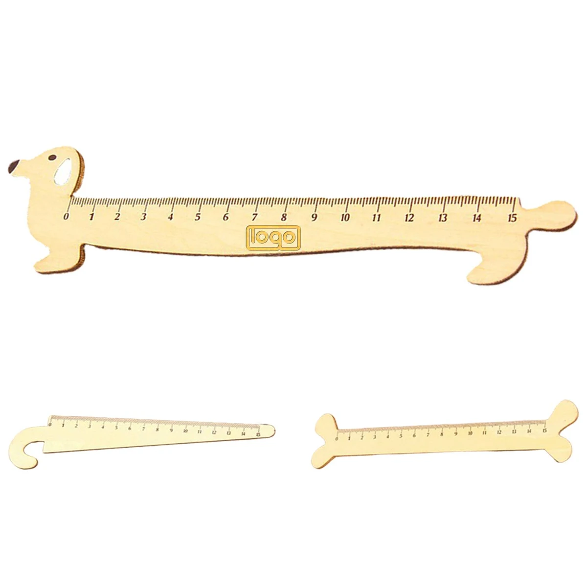 Cartoon Animal Wooden Student Ruler Office School Stationery 1