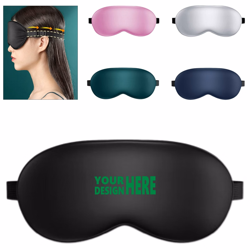 Dual-Sided Synthetic Silk Total Darkness Blindfold