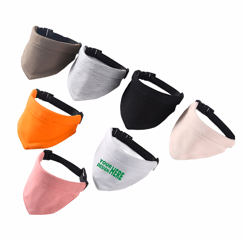 MOQ 50 Pet Bandana Collar Scarf with Adjustable Fit