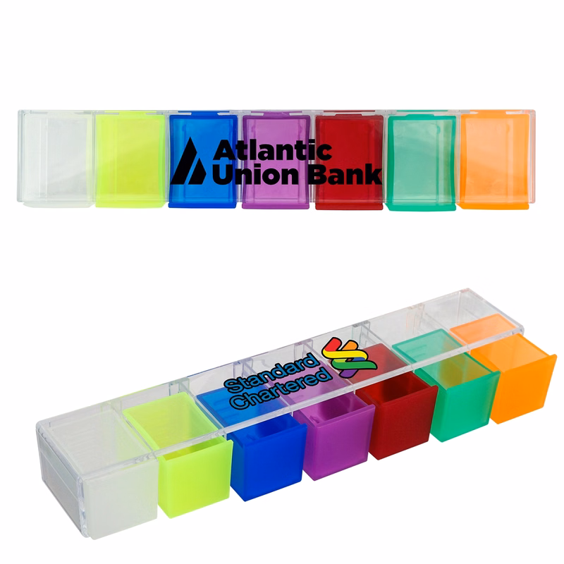 COLORFUL BLOCK PILL CASE