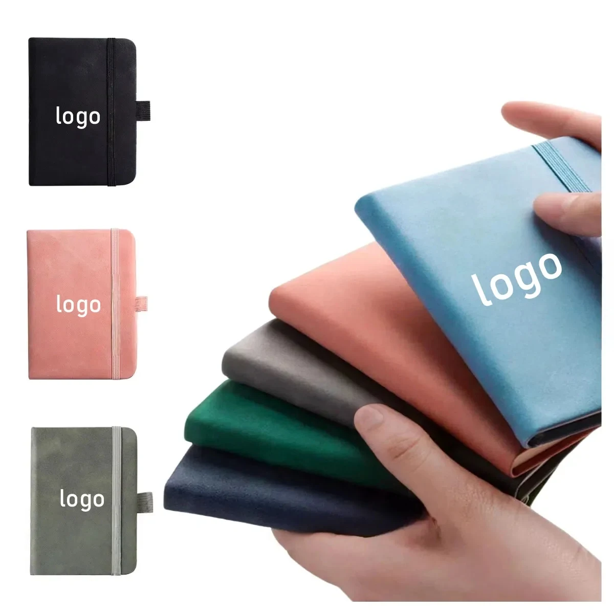 A7 Notebooks Leather Pocket Notepads 200 Pages/100 Sheets 1
