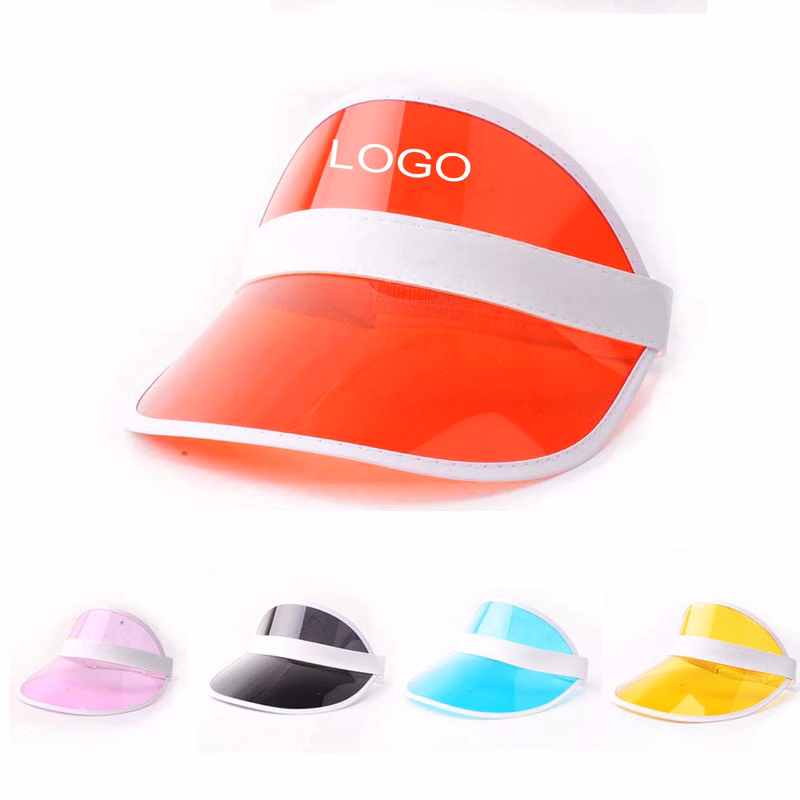 PVC Transparent Sun Visor Hat