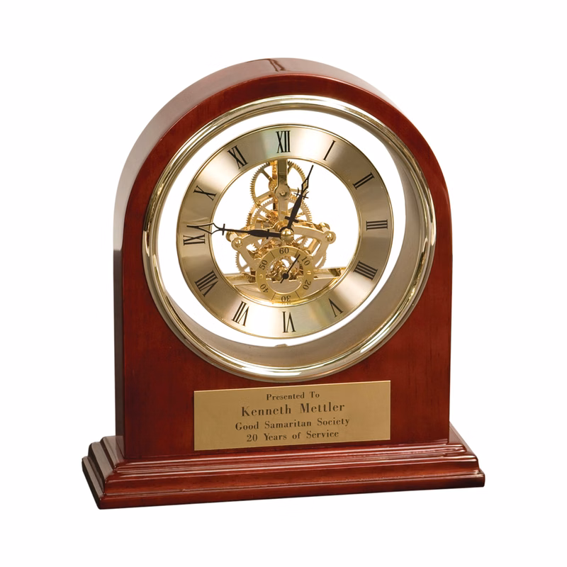7" x 9" Grand Piano Arch Clock