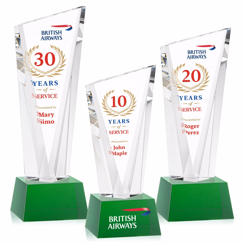 Plymouth VividPrint™ Award on Robson Base - Green