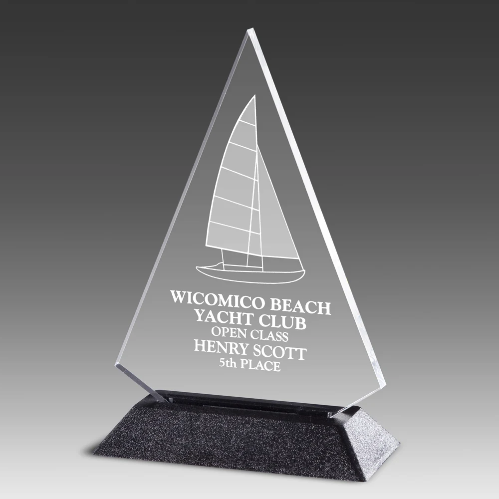 7.5" Pop-Triangle Pop-In Acrylic Award 1